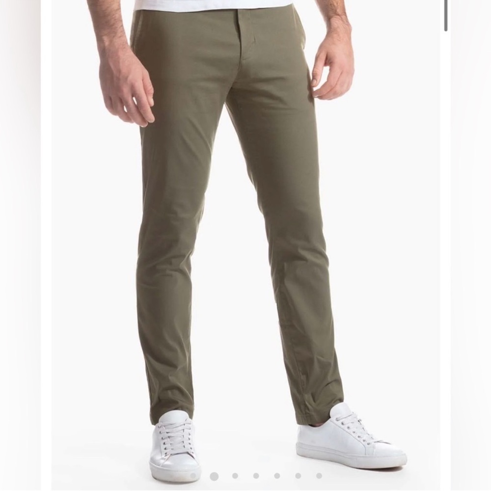 Like New Birddogs pants Alfred Itchcocks Stretch Khaki Hunter Green Size: 32x30 - Picture 2 of 7